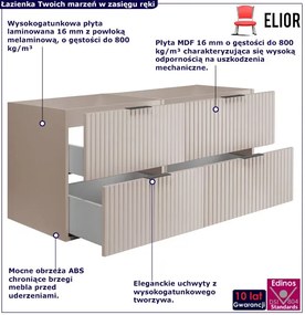 Szafka kaszmirowa do łazienki 120 cm T0-E92
