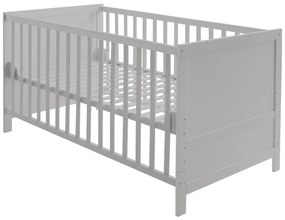 Jasnoszare łóżeczko 70x140 cm – Roba