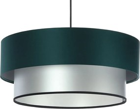 Srebrno-zielona nowoczesna lampa wisząca - S417 M9-H41