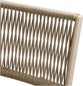 Beżowy metalowy zestaw mebli ogrodowych dla 2 osób Arcas – House Nordic