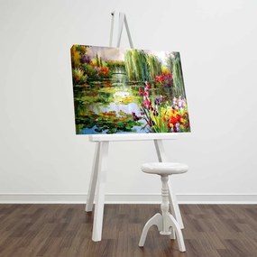 Obraz na płótnie Impressionist Garden, 70x45 cm