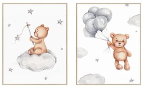 Obrazki dziecięce zestaw 2 szt. 30x40 cm Teddy Bears – knor