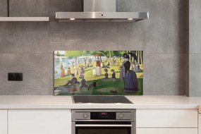 Panel nad Blat Kuchenny Niedzielne Popołudnie - Georges Seurat