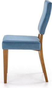 Tapicerowane krzesło do jadalni na drewnianych nogach Wenanty