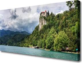 Obraz canvas Baśniowy Zamek nad Przepaścią