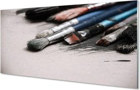 Szklany Panel Pędzle Malarskie