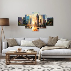 Obraz - Malowanie miasta (125x70 cm)