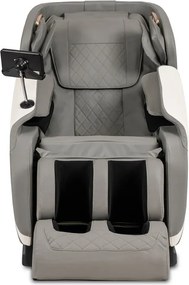 Fotel Masujący VX MAX Wypoczynkowy Relaksacyjny Szary Ekoskóra Nowoczesny