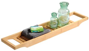 Kesper 92257 Półka na wannę bambusowa, 70 x 4,4 x14,5 cm