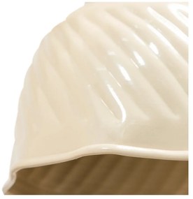 Beżowa lampa wisząca z metalowym kloszem Arleso – WOOOD