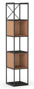 Czaro-/ceglasty regał 36x179 cm Anya – Marckeric