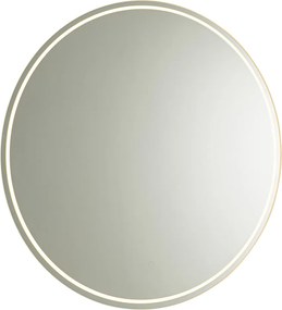 Nowoczesne lustro łazienkowe 80 cm z LED i dotykowym ściemniaczem - Sebas