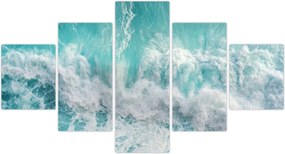Obraz - Widok na fale oceanu (125x70 cm)