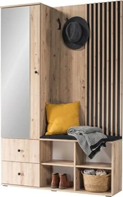 Garderoba z lamelami do przedpokoju G4-S27