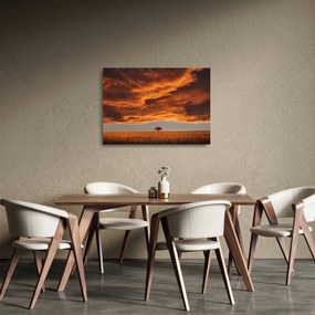 Obraz na szkle chmur (70x50 cm)