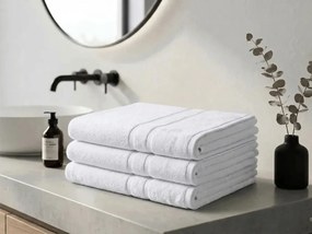 Ręcznik kąpielowy hotelowy Deluxe 100 x 200 cm biały, 100% bawełna