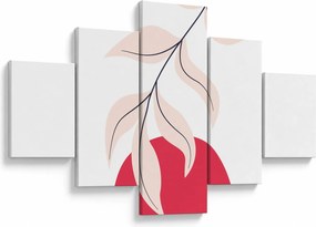 Obraz - Różowa abstrakcja kwiatowa N⁰2 (125x70 cm)