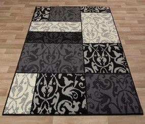 Dywan nowoczesny Luna Elements  Patchwork Czarny 140 cm x 200 cm
