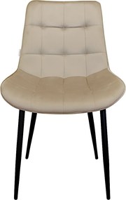 Krzesło Cherry welur na metalowych nogach - tapicerowane : Kolor tkaniny - VELVET - MG06