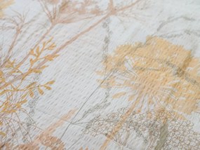 PrzytulneMieszkanie.pl PrzytulneMieszkanie.pl Pościel z kory z bawełny renforcé CARAWAY kremowa Rozmiar pościeli: 70 x 90 cm | 140 x 200 cm