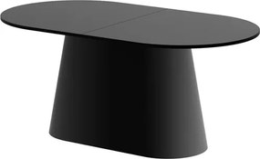 Rozkładany owalny stół Capitolo Hubertus czarny połysk