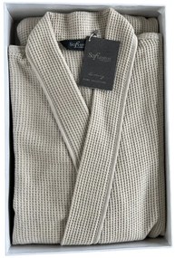 Unisex szlafrok waflowy PIQUE M Niebieski