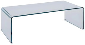 Stolik kawowy ALONZO - Gięte szkło hartowane