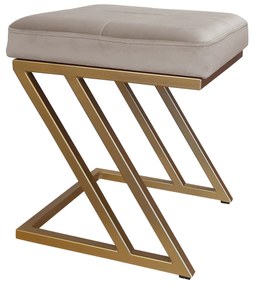 Pufa ZETA LOFT taboret podnóżek podstawa złota MG09