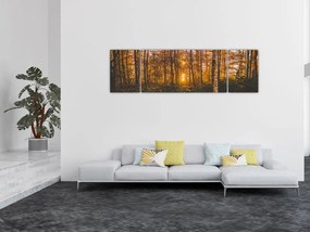 Obraz jesiennego lasu (170x50 cm)