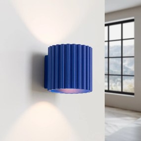 Kinkiet AURA ultramaryna G9 ryflowany SOLLUX  LIGHTING