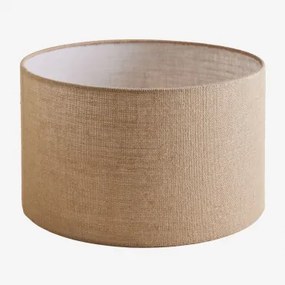 Ekran Do Lampy Ø40 Cm Z Lnu Azoia Len Piaskowy Brąz - Sklum