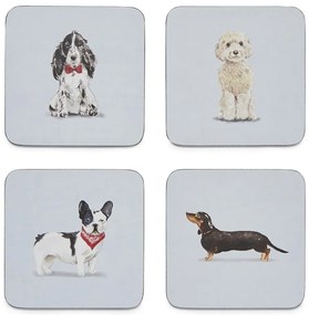 Zestaw mat stołowych i podkładek 8 szt. Curious Dogs – Cooksmart ®