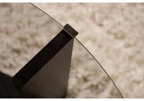 Stolik konferencyjny Clara Wood Black z ciemnym szkłem