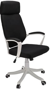 Czarny fotel dziecięcy młodzieżowy do biurka D5-A01