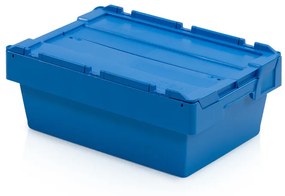 Skrzynka plastikowa z wiekiem, 600x400x240 mm
