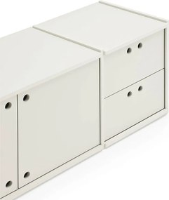 Kremowa szafka pod TV 157x42x40 cm Wally – Teulat