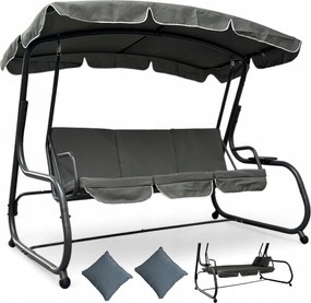 Bujana huśtawka do ogrodu wolnostojąca Nepal MAS-4026 szary