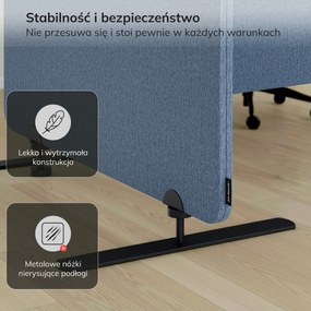 Parawan akustyczny SADIE Frozen Lake 260/145 cm