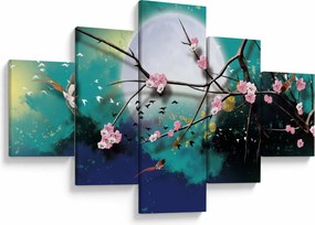 Obraz - Drzewo, grafika (125x70 cm)