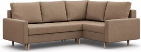 Narożnik Victoria 2 z otomaną – funkcja spania, 2 pojemniki na pościel, nowoczesny design, tkanina Lux