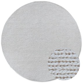 Dywan wełniany Villeroy &amp; Boch kremowy 160 cm x 160 cm koło