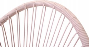 Żyłkowe krzesło ogrodowe dla dzieci Arjana KIDS MAS-EC2 66 cm różowe