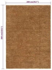 Jutowy ręcznie robiony dywan 200x300 B0-N05