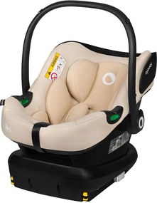 Lionelo - Fotelik samochodowy z obrotową bazą ASTRID SET i-Size 40-87 cm Beżowy (Sand)