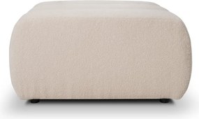 Pufa BALOO w kolorze kremowym w tkaninie LAMBI 08