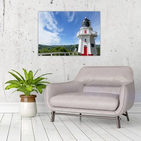 Obraz latarni morskiej Akaroa w Nowej Zelandii (70x50 cm)