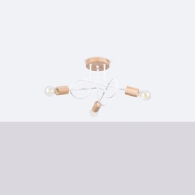 Żyrandol EMBER 3 biały SOLLUX  LIGHTING