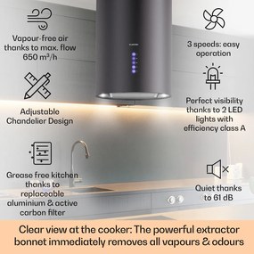 Klarstein Beretta Okap wyspowy