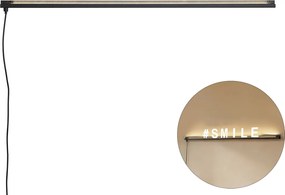 Nowoczesny kinkiet czarny z LED - Letterbox