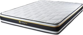 Materac SOFT 160x200 cm, Grubosc : 19 cm, Pianka HD z kolózkami mikropowietrznymi, Bardzo wysoki, 3 strefy komfortu